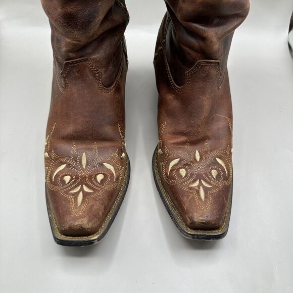 Crush By Durango 12" Women's 9M Sew Sassy Western Boots w/Tan Embroidery RD5414 - Picture 4 of 9